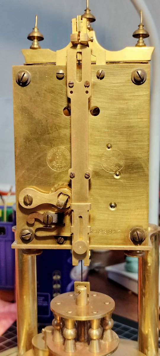 400 Day Early 1900's Brass Aniversary Clock