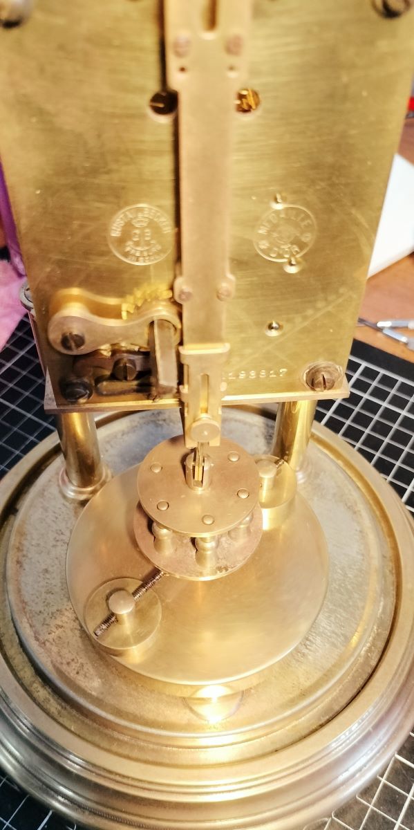 400 Day Early 1900's Brass Aniversary Clock