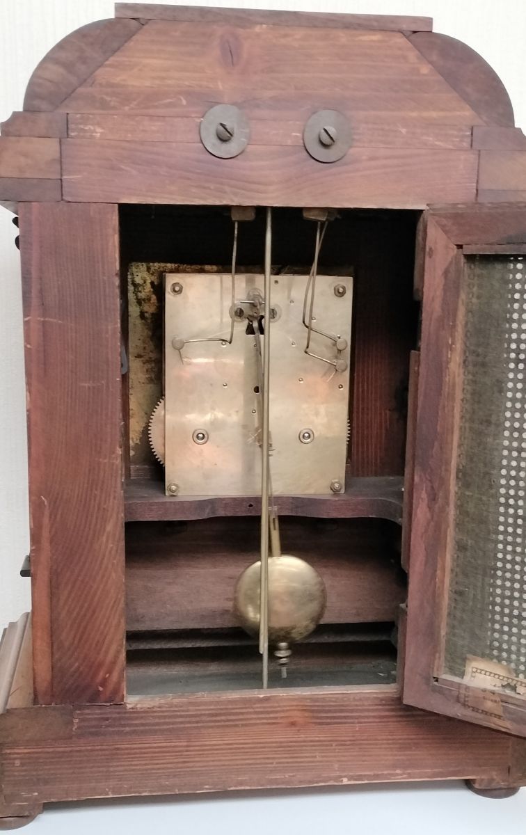 Oak Flat Top Mantle Clock
