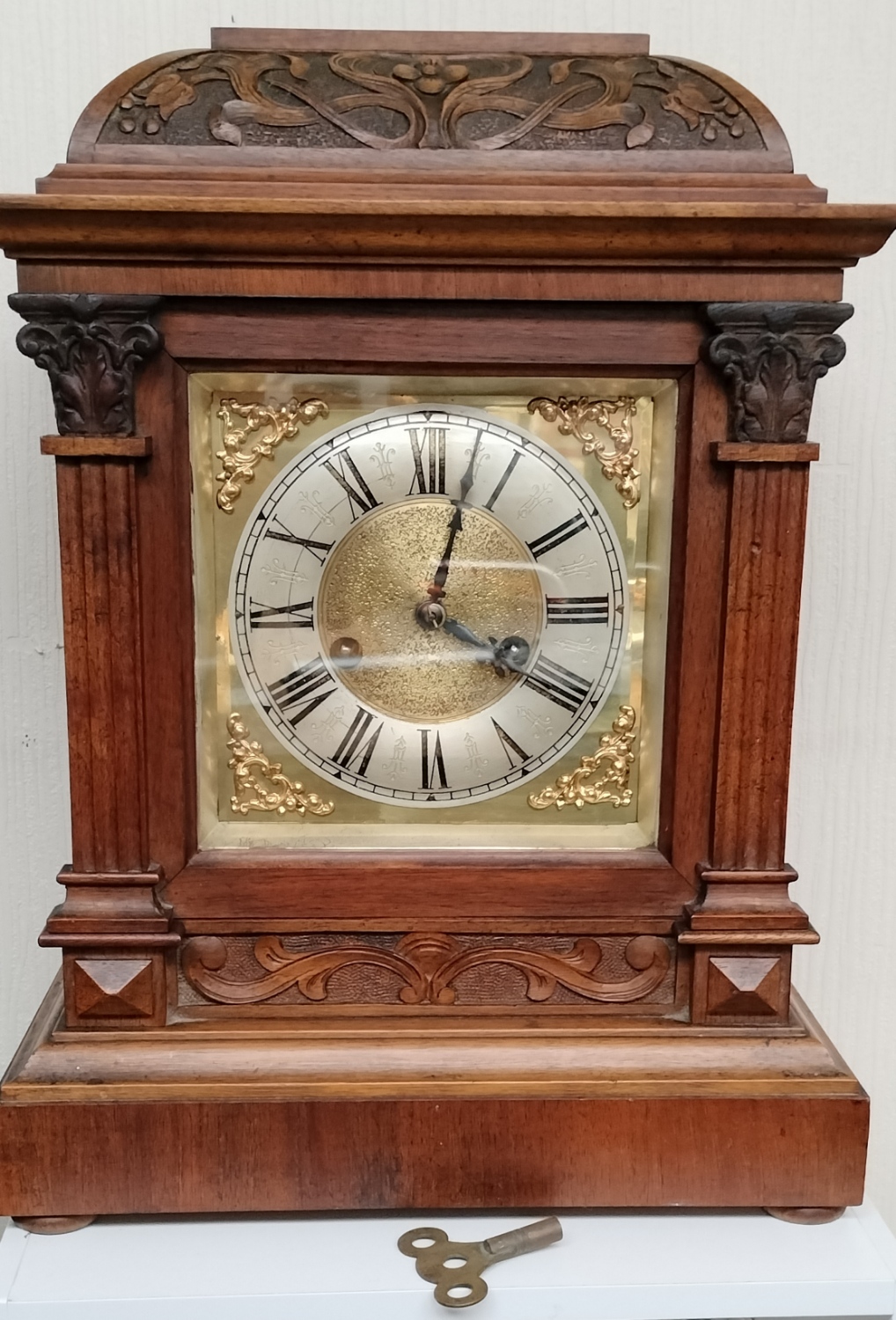 OakFlatTop Clock
