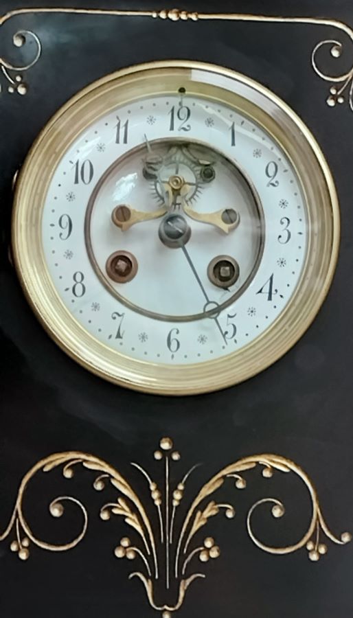 Marble French Mantle Clock 1880