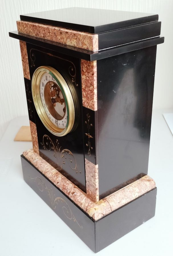 Marble French Mantle Clock 1880