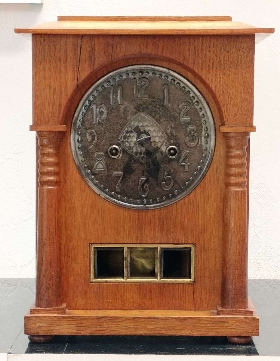 Pewter Dial Clock