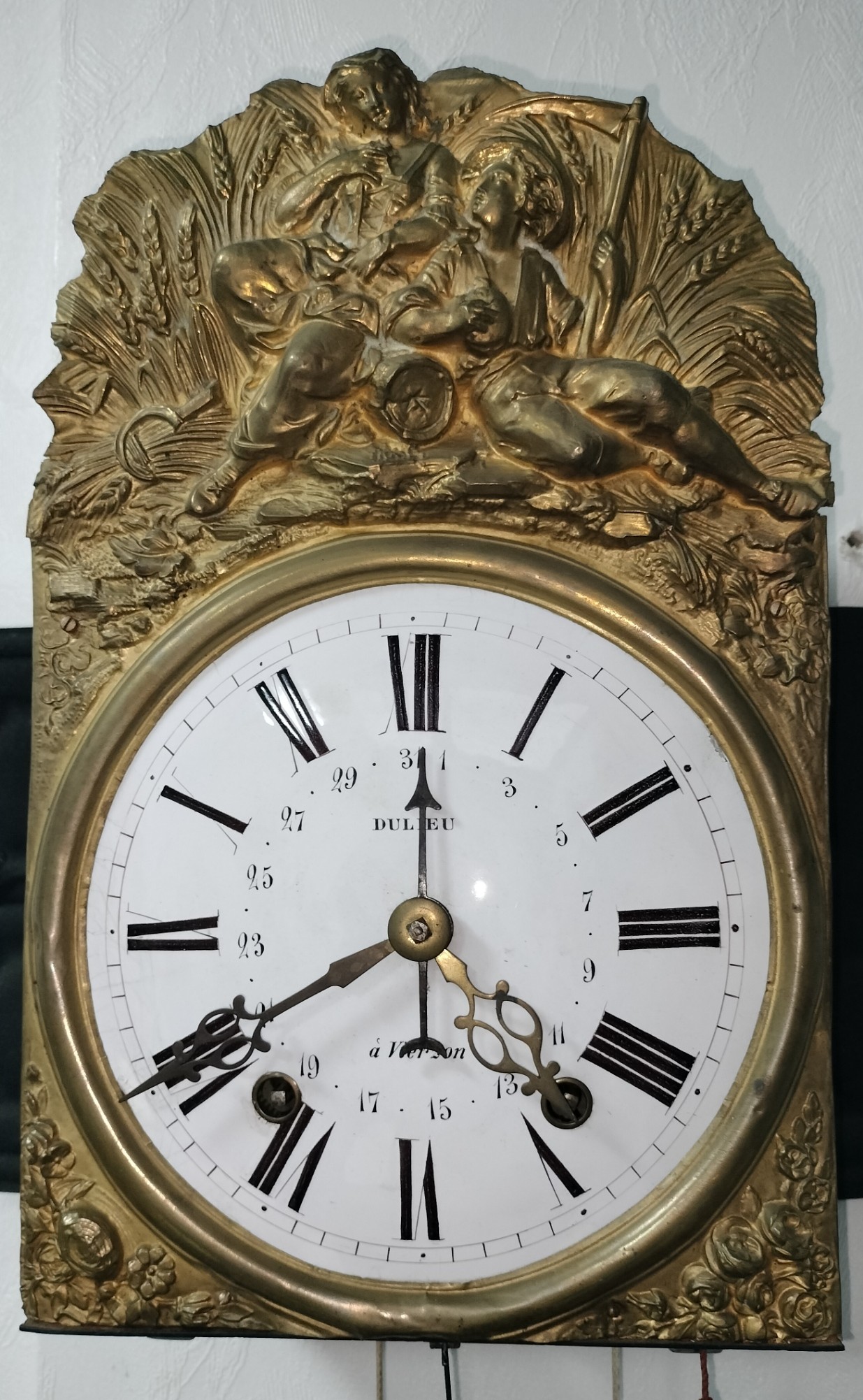 1800's Morbier/Comtoise Clock